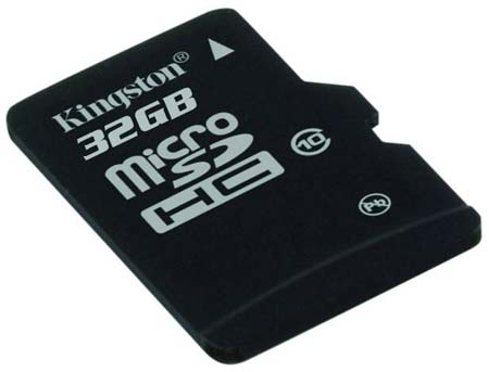 Скоростная карточка microSDHC от Kingston